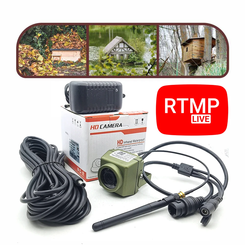 5mp 2mp Night Vision Waterproof Outdoor  Audio Pet Nest Watc