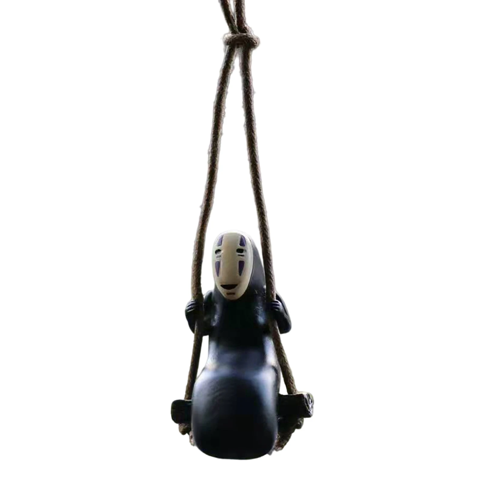

Cute Anime Car Decoration Pendant Swing Faceless Male Auto Pendants No Face Man Figures Car Rearview Mirror Hanging Ornament