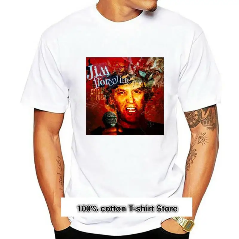 

Jim Florentine-Camiseta de Cringe 'n'purge para hombre, color negro