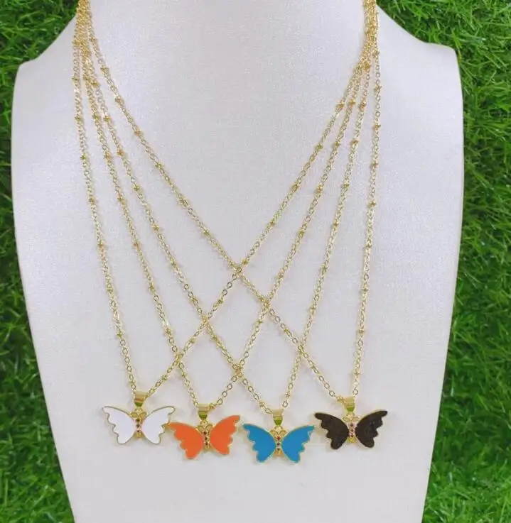 

1 шт., подвеска-бабочка золотого цвета с фианитами