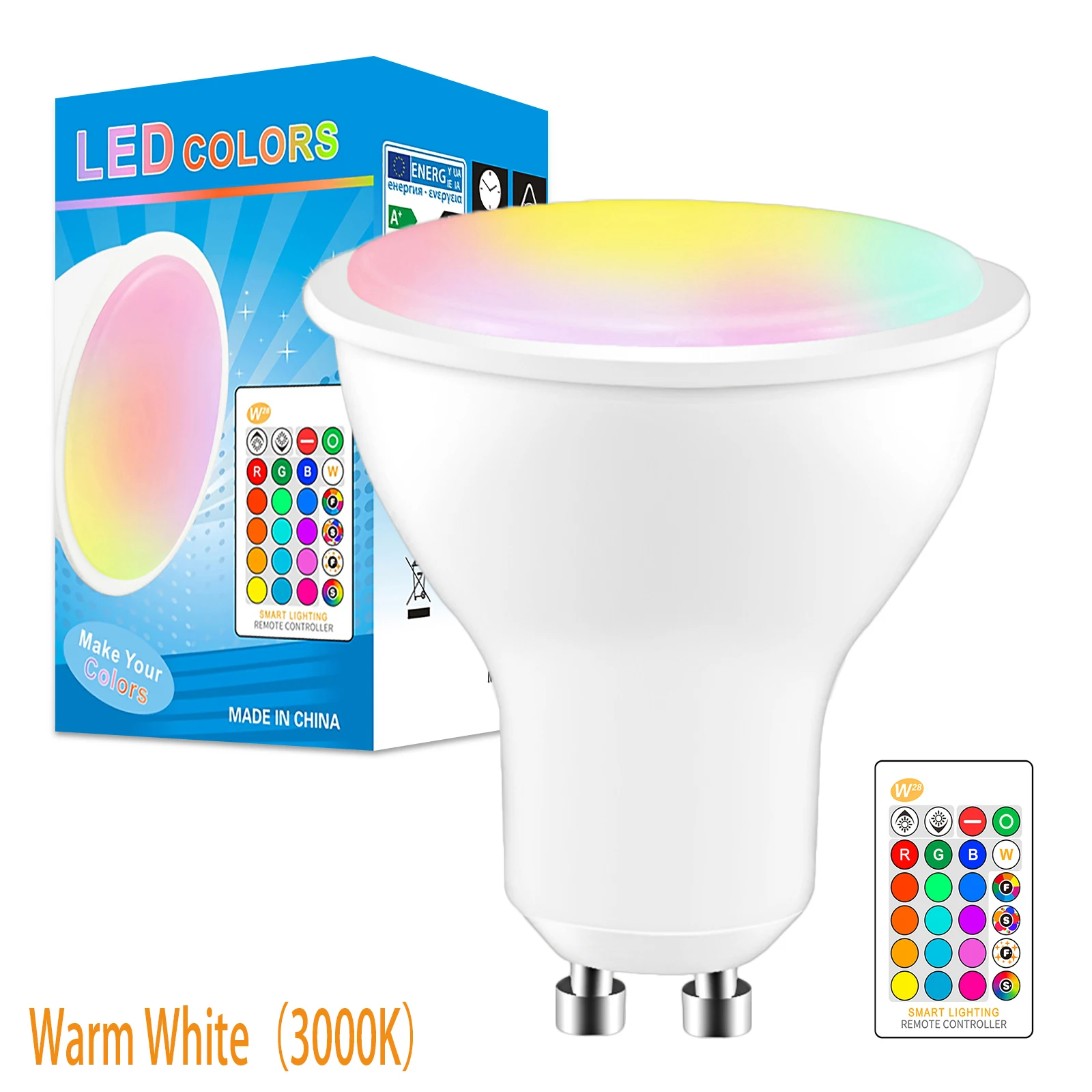 

Konesky RGB светодиодная лампа GU10 8Вт