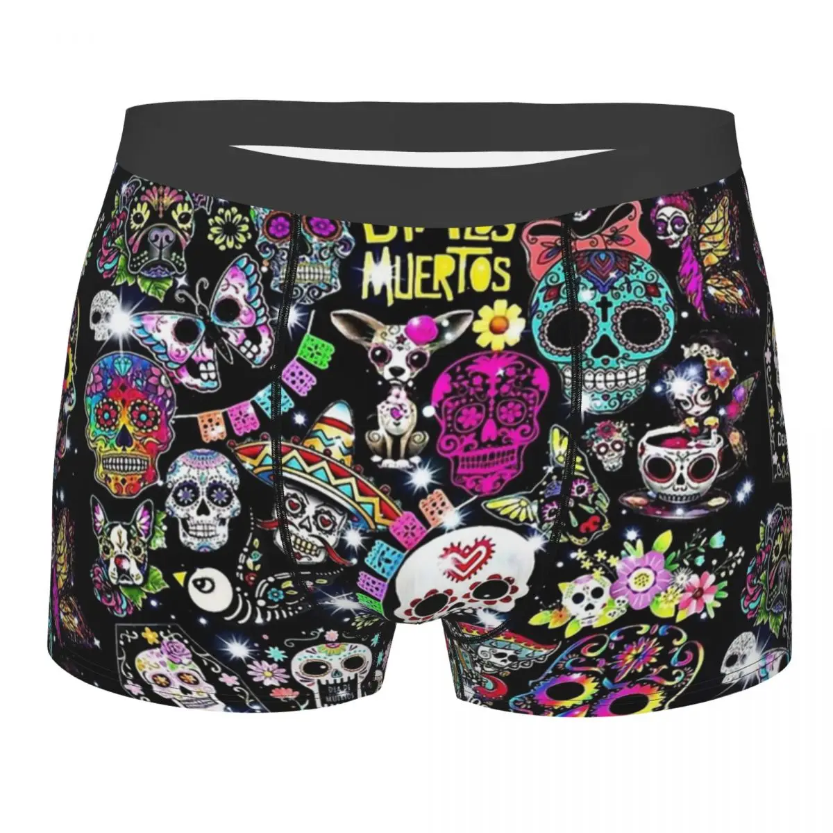 

Нижнее белье «День мертвых», дышащее, с изображением сахарного черепа, высококачественные подарки на день рождения