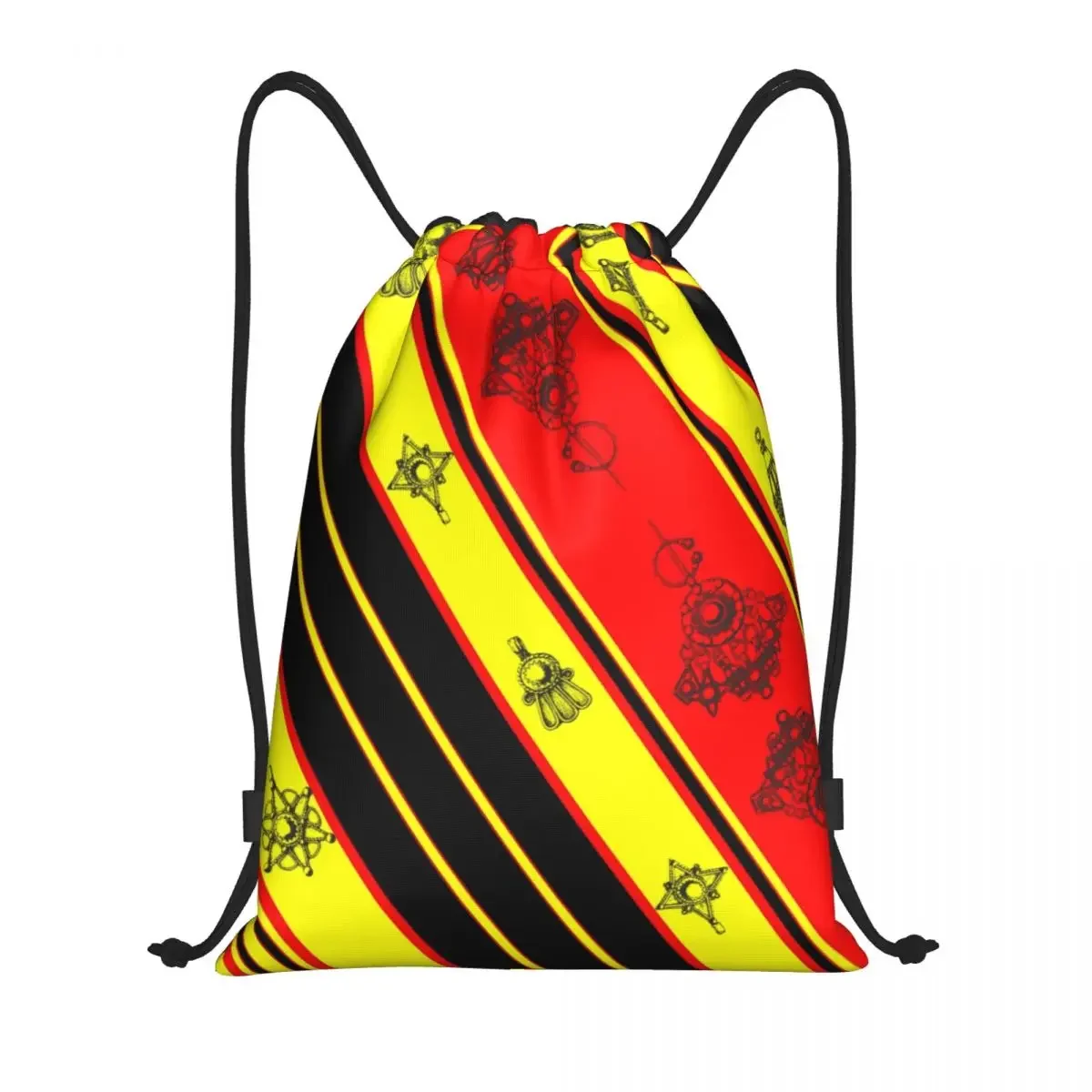 

Traditional Kabyle Jewelry Drawstring Backpack Bags Lightweight Amazigh Carpet Ethnic Gym Sports Sackpack Sacks for Traveling