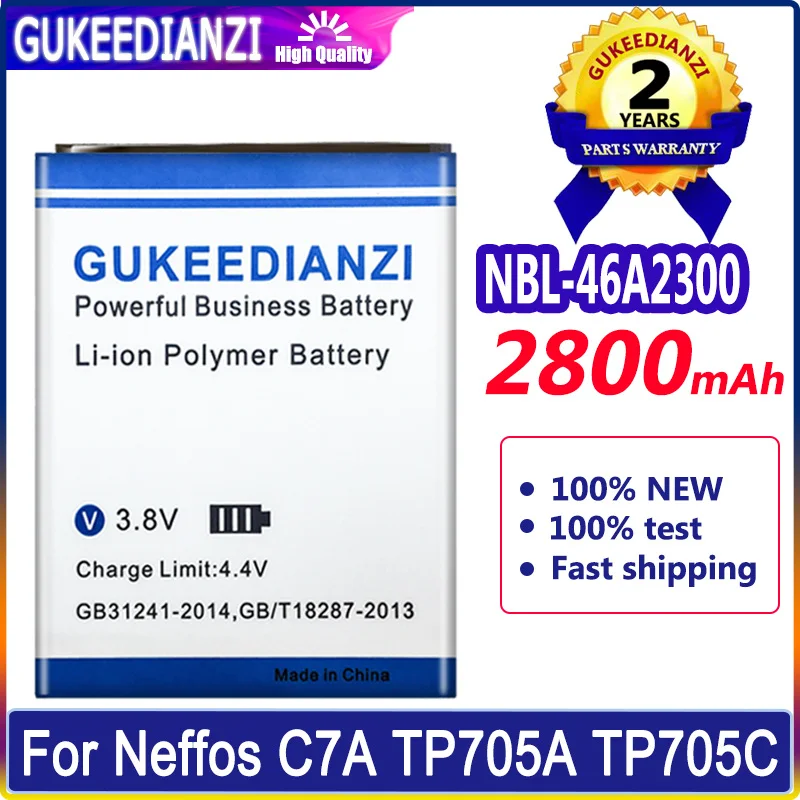 

NBL-43A2300 2800mAh Large Capacity Replacement Battery For TP-link Neffos C5s TP704A TP704C C5A TP703A High Quality Battery