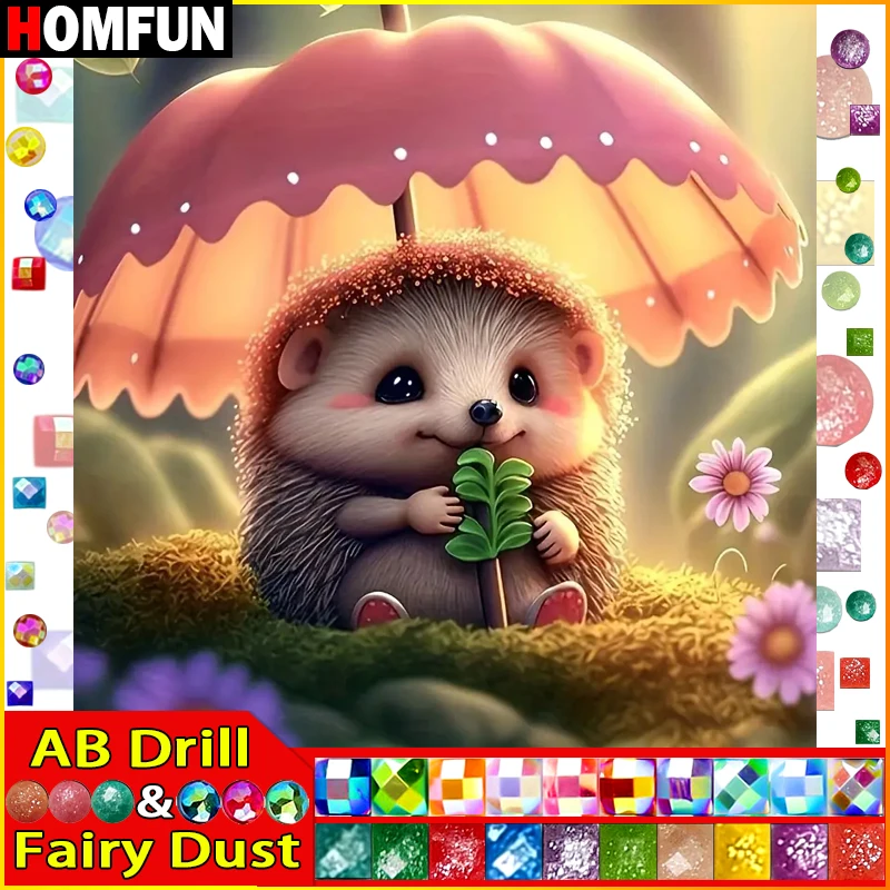 HOMFUN сказочная пыль AB 5D алмазная живопись своими руками вышивка крестиком Зонт