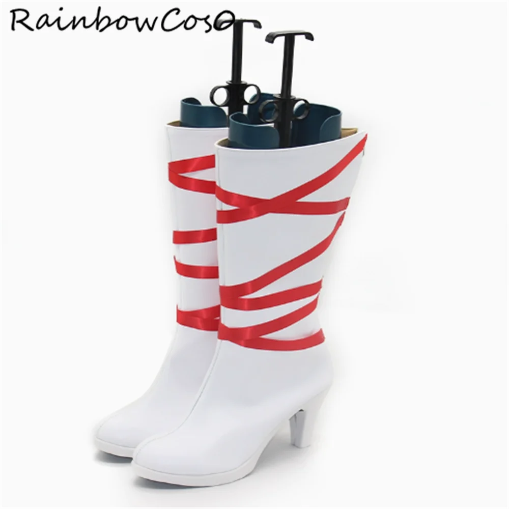 Kusakabe Maron Kaitou Jeanne Kamikaze Phanto Обувь для косплея Сапоги Игра Аниме Хэллоуин Рождество