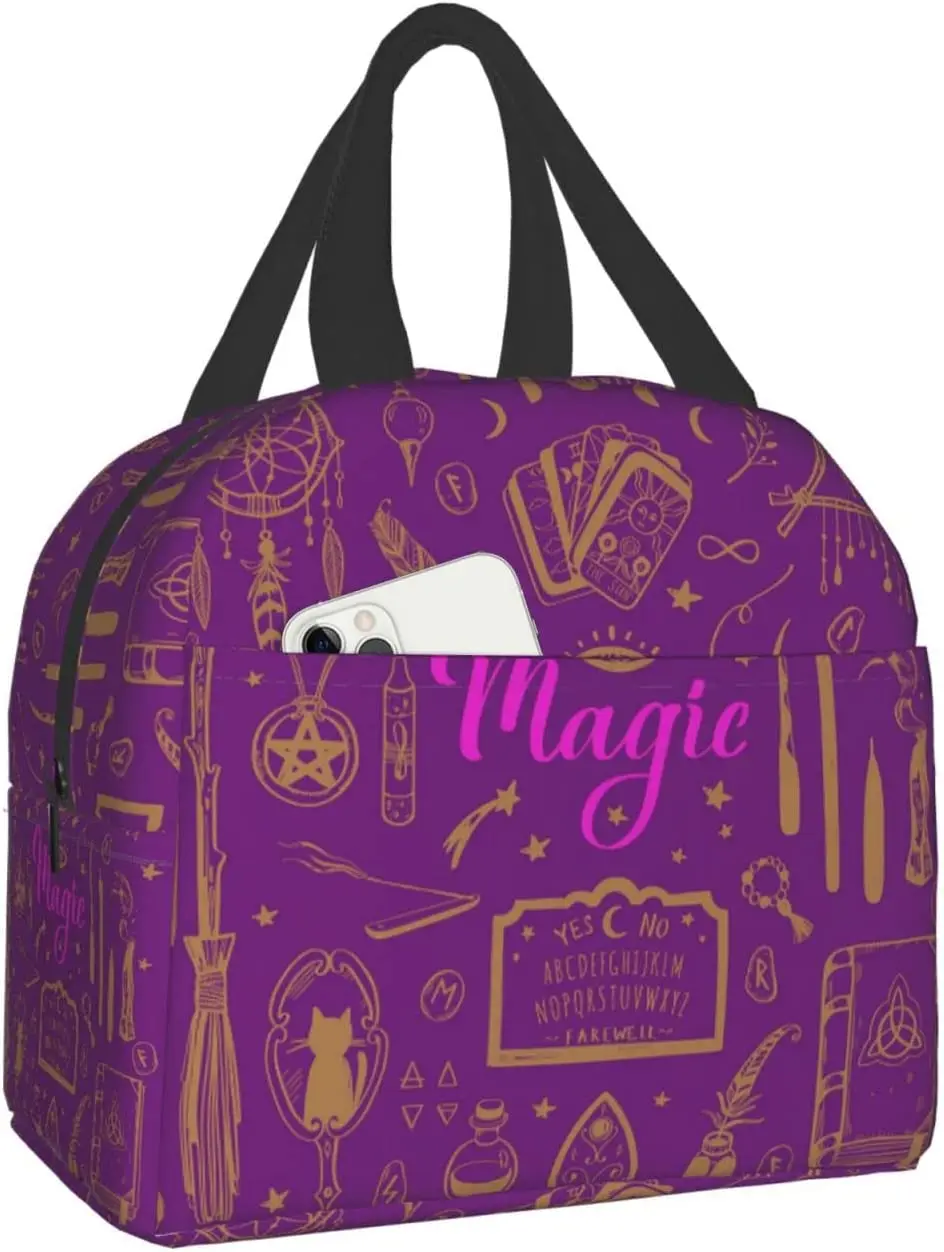 

Многоразовый водостойкий холодильник Alchemy Magic Witch Witchcraft, коробка для ланча, контейнер, держатель для ланча, портативная рабочая сумка