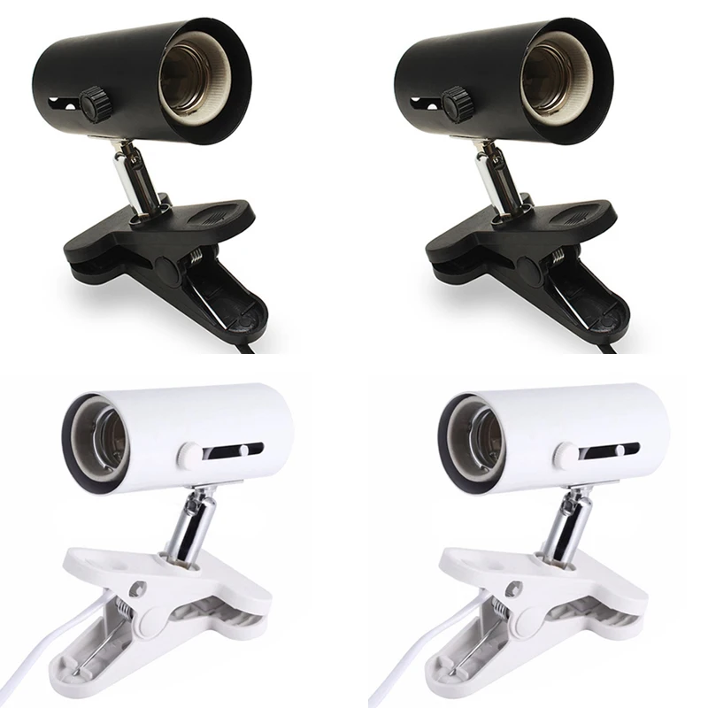

Reptile Uva Uvb Lamp Bulb Holder Ceramic Clip-On Holder Clamp Light Fixture For Reptiles Lights Turtle Lizard Heating Lamp Light