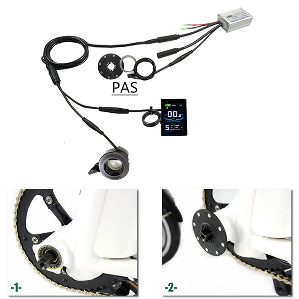 

Bike KT Controller Metal PAS Sensor Parts Supplies Throttle Waterproof With LCD8S Display Electric Bike 250W/350W
