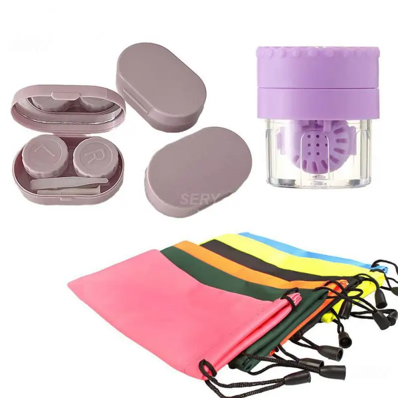 Дорожная коробка для хранения не занимает места Прочная двойная Коробка очков