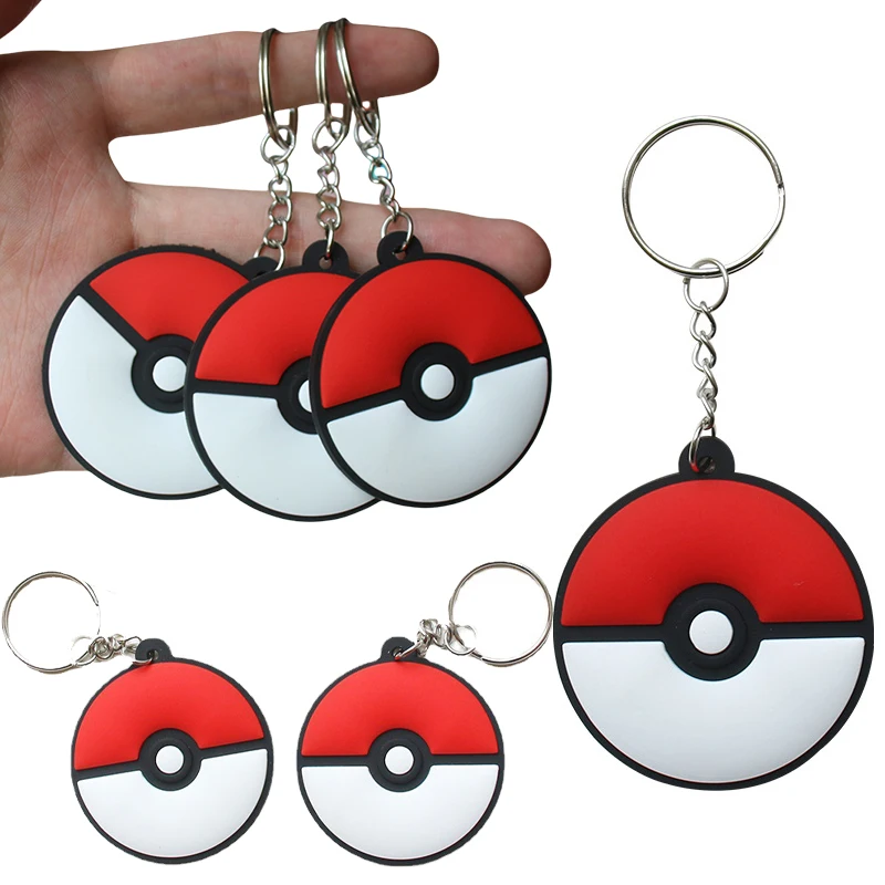 Аниме Pokeball Фигурка Силиконовый Брелок Сумка Подвеска Детская Игрушка Kawaii
