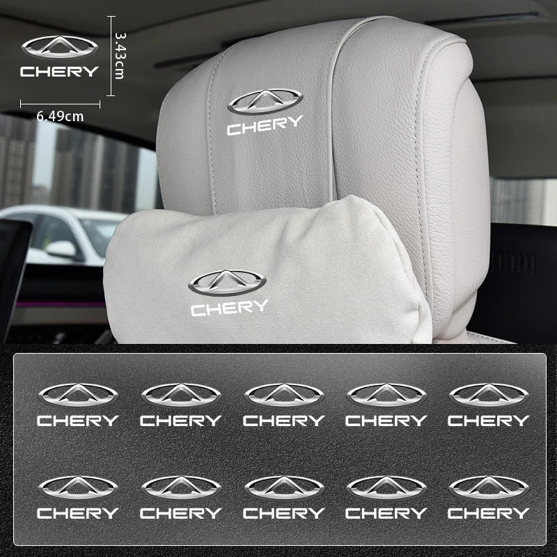 

Автомобильный логотип, солнцезащитный козырек для автомобильного стула, универсальная большая наклейка, украшение для CHERY TIGGO 5 7 A1 A3 A5 QQ Arrizo 5...