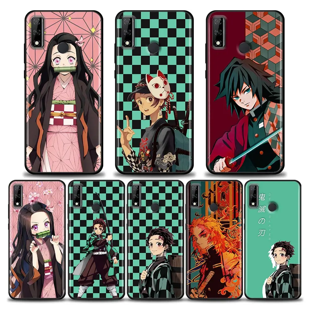 

Phone Case for Huawei Y6 Y7 Y9 2019 Y5p Y6p Y8s Y8p Y9a Y7a Mate 10 20 40 Pro RS Silicone Cover Japan Anime Demon Slayer