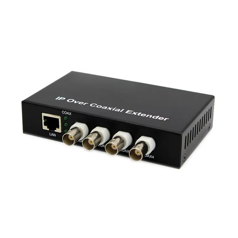 10/100M 4 порта BNC 1 порт RJ45 (мастер) Ethernet через коаксиальный преобразователь 2 км
