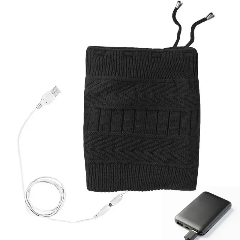 

Женская шапка с подогревом и зарядкой от USB, 2 в 1