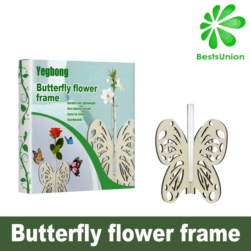 

1pc Butterfly Flower Frame Desktop Flower Stand Home Garden Flower Pot Decoration DIY Vase Holder