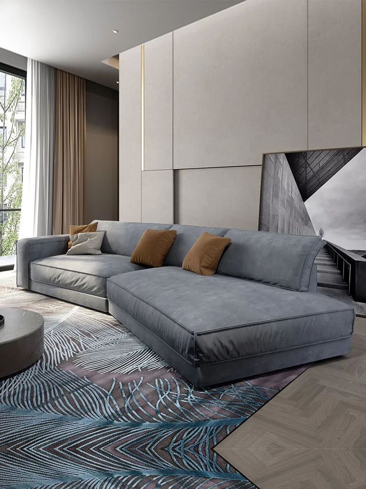 

Итальянская Минималистичная технология тканевый диван скандинасветильник роскошный современный простой стиль большая семейная вилла гос...