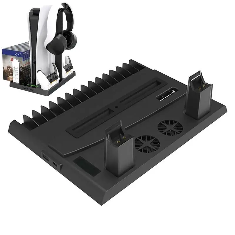 

For Accessories Vertical Cooling Fan Stand For Dual Controller Charger Fast LED Charging Station For