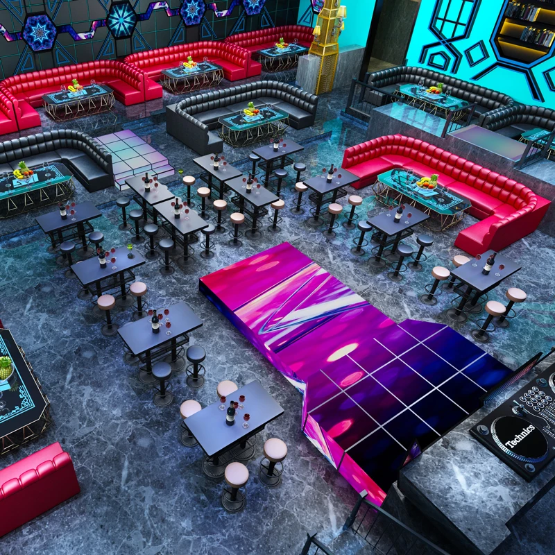 Под заказ угловой диван для ресторана U-образный шезлонг KTV