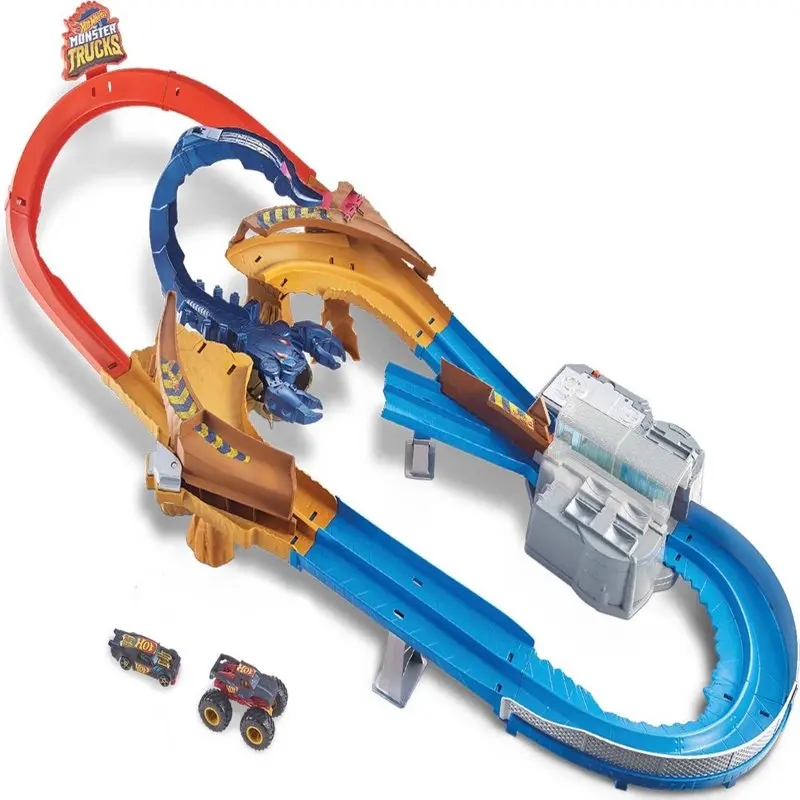 

Trucks Scorpion String Raceway Track Set with 1 Toy Truck & 1 Car