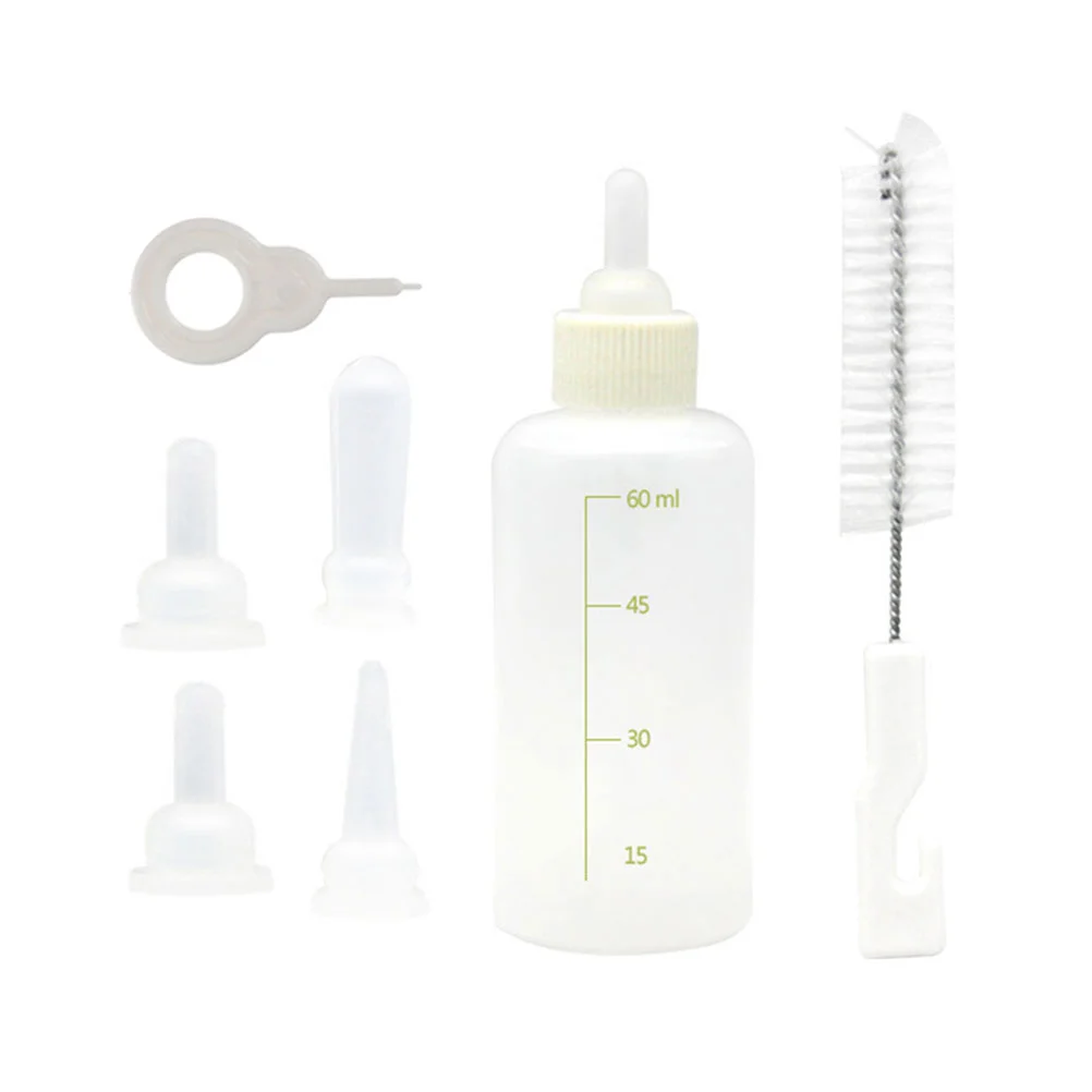 

1 set of Small Cat Bottles Reusable Nursing Bottles Household Pet Nursers