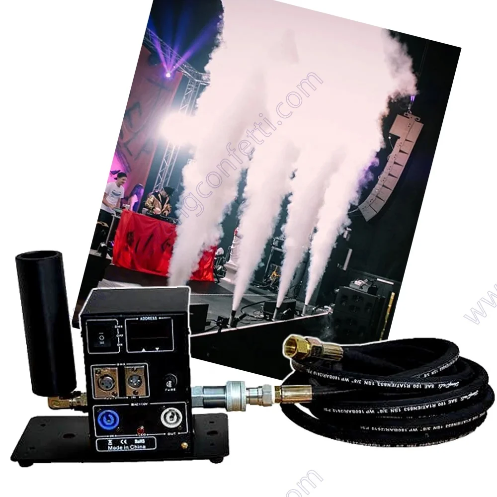 

DMX Dj Equipment Supplier Valve Stage Lighting Fog Smoke Effect Machine Cryo Co2 Jet For Disco Night Club Concert Party
