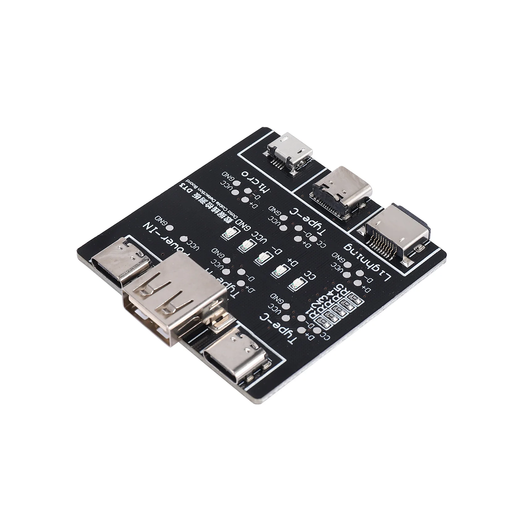 Фото Плата обнаружения кабеля передачи данных DT3, тестер USB-кабеля для IOS Android Type-C, ремонт тестовой платы включения-выключения короткого замыкания №3