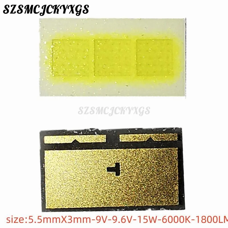 Светодиодный SMD 5500 Чип 6000 В 5530 мА 9,6 лм для автомобильных фар H7 LED H4 H1 H3 H11 9005 HB4/9006, 20 шт.