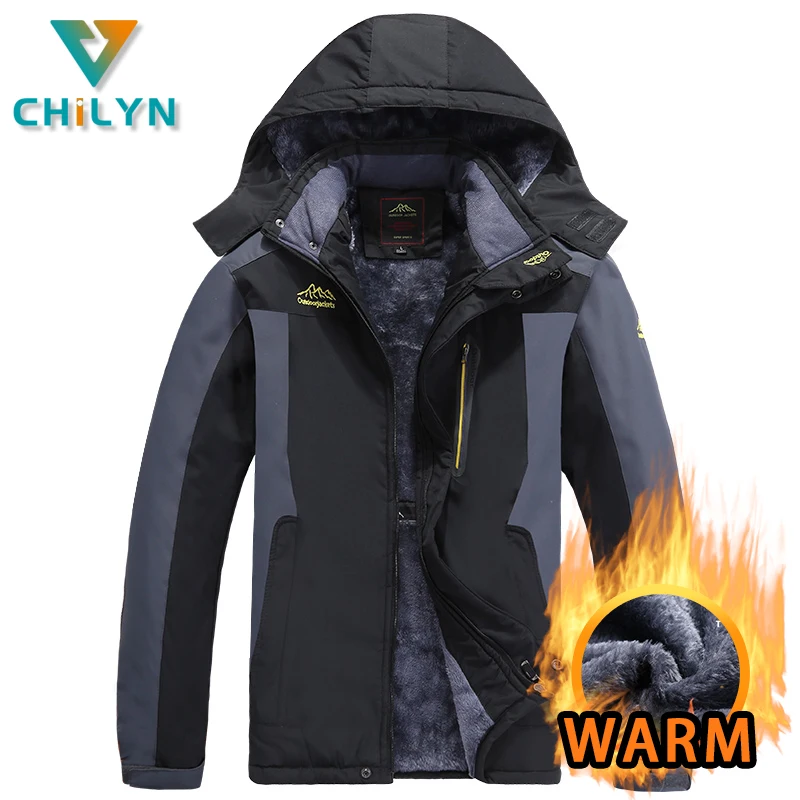 

Ветровка CHILYN Мужская, флисовая Водонепроницаемая ветровка для кемпинга, походов и путешествий