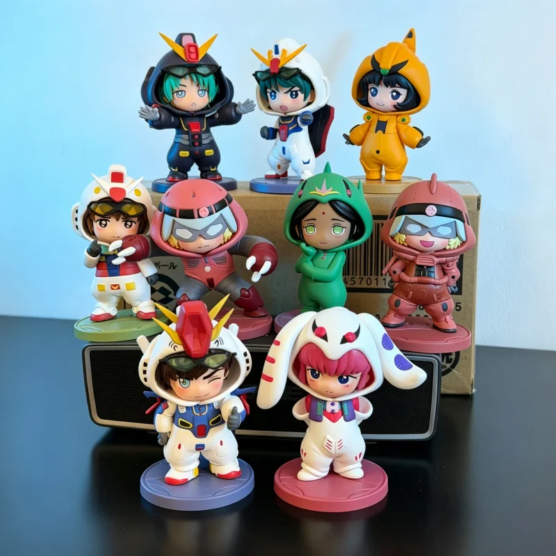 Фото Оригинальная коллекционная фигурка Bandai Pajamars Mobile Blind Box: одежда для кукол, второе поколение, серия Universe Century, настольное украшение, подарок ручной работы, игрушка №1