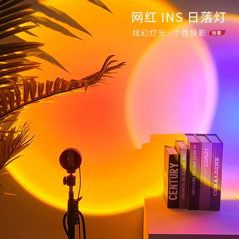 

New 5V/5W USB Lamp Adjustable Rainbow/Sun/Sunset Projector For Room 180 Degrees Rotatable Led Light Height Dropshipping