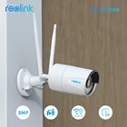 Беспроводная камера Reolink 5 Мп с функцией обнаружения человекаавтомобиля 2,4 ГГц5 ГГц, камера ночного видения Onvif, слот для sd-карты 256 ГБ, водонепроницаемая камера для умного дома, RLC-510WA
