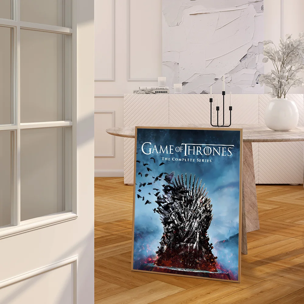 TV-G-Game Of Thrones Whitepaper Poster Waterproof Paper Sticker Coffee House Bar Posters Wall Stickers