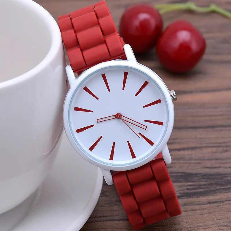 2022 New Classic Hot Sale Ultra thin Silicone Women's Watch Casual Fashion Geneva Temperament Female Student Quartz Watch