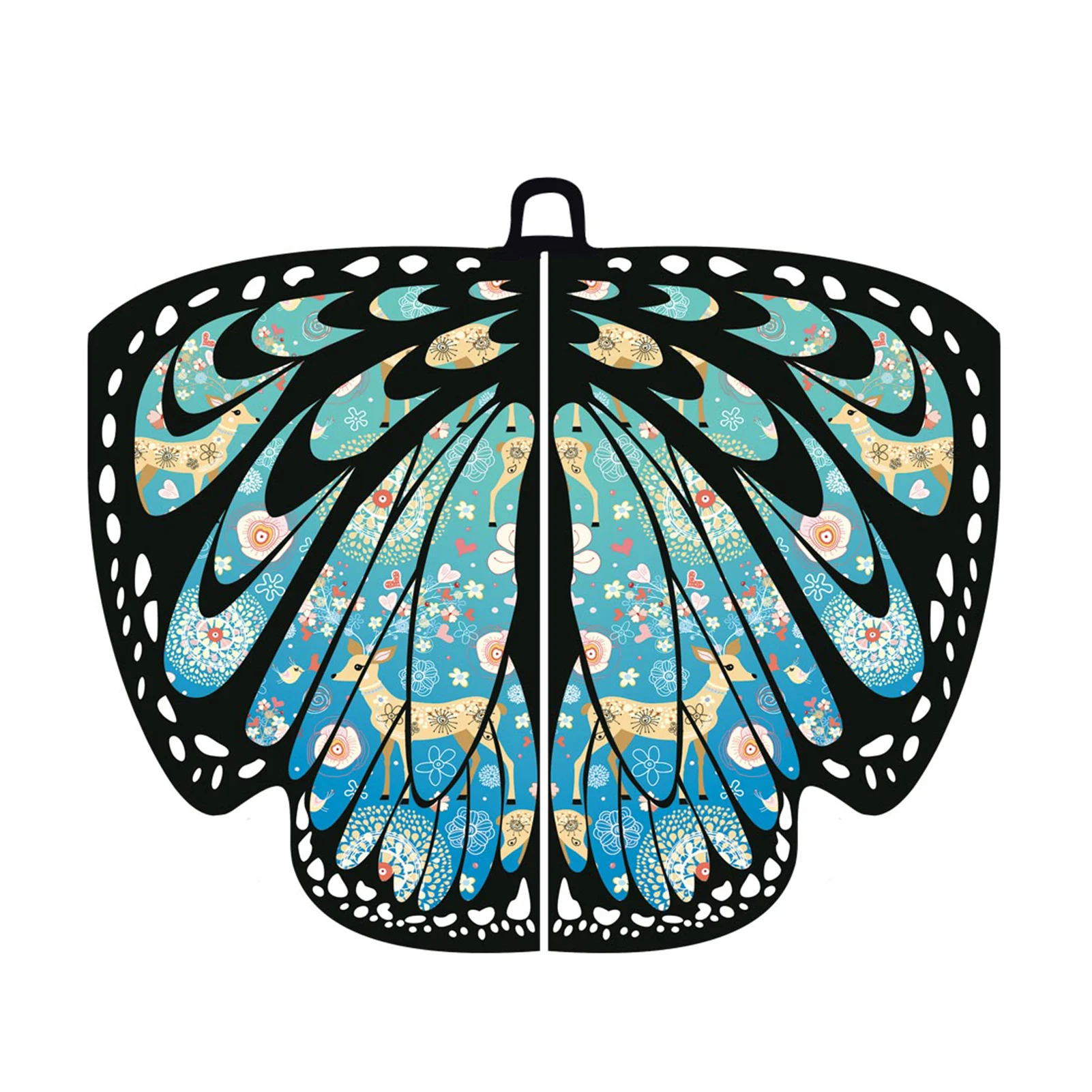 

Women Butterfly Wings Cape Butterfly Fairy Wings Shawl With Facial Cover Women Butterfly Wings Shawl For Halloween Dress Up
