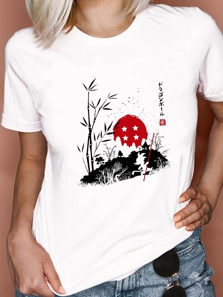 Футболка женская Dragon Ball Летние новые товары с мультяшным принтом Модная футболка