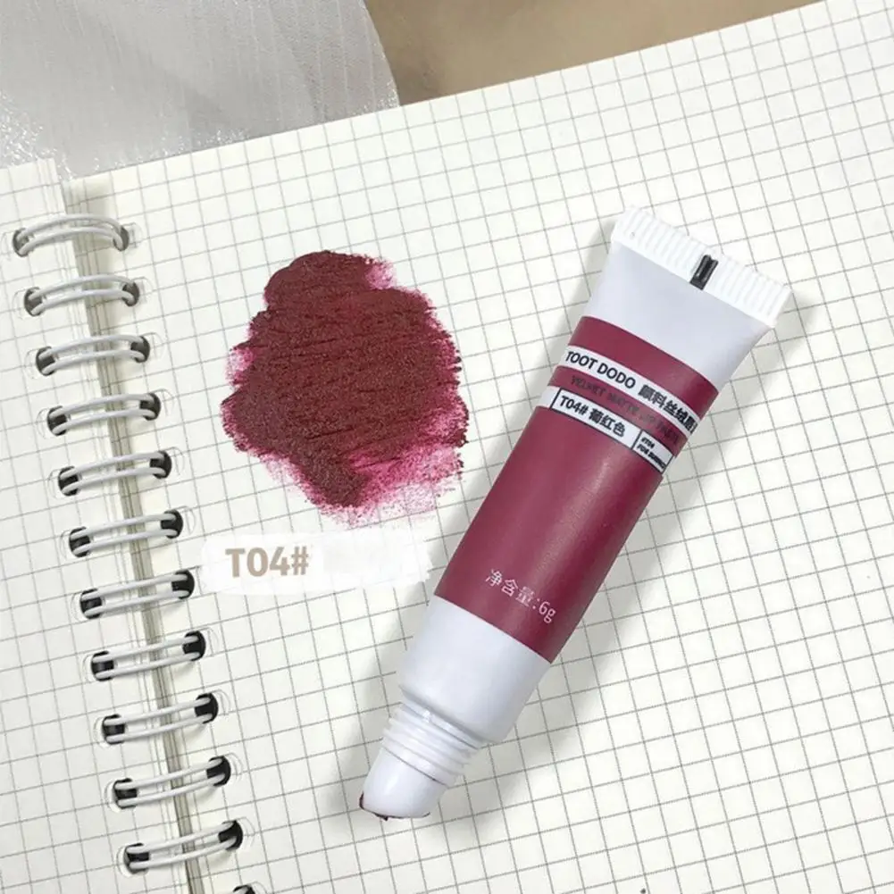 

Portable 6g Practical Beauty Lipstick Gloss Tint Nude Color Lip Paste Universal for Party