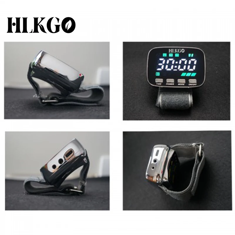 

Wrist Low Level 650nm Cold HLKGO Therapy LLLT Hypertension High Blood Pressure Allergic Rhinitis Physiotherapy