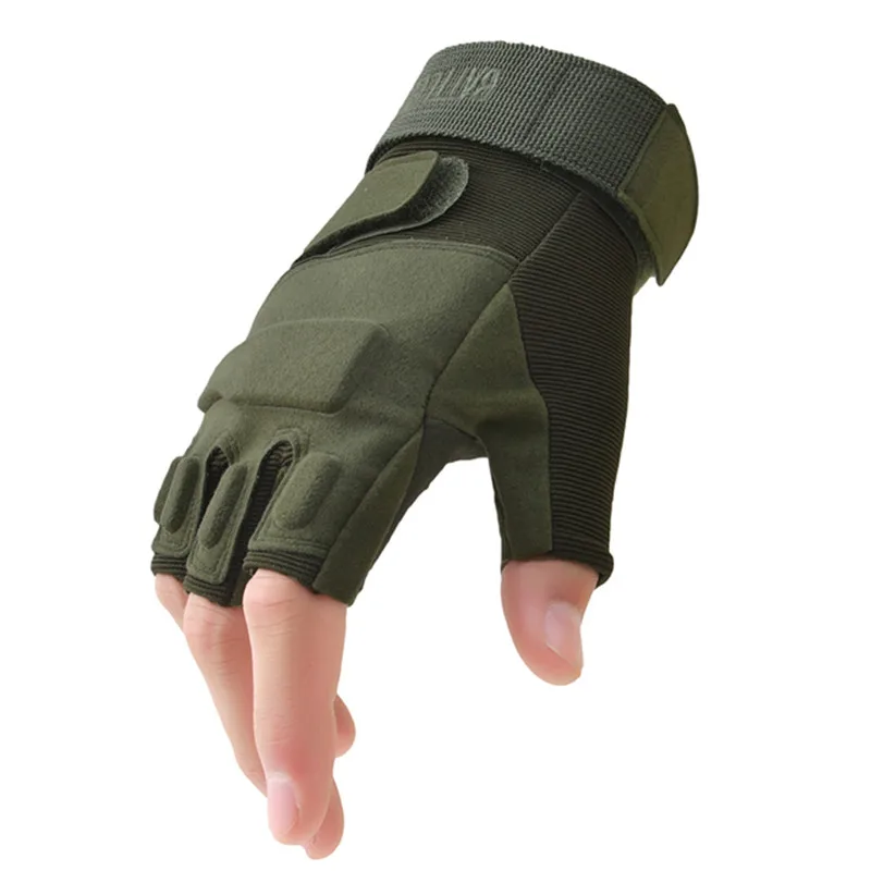 

Army Military Fingerless Tactical Gloves Riding Paintball Airsoft Shooting Combat Anti-Skid Bicycle Hard Knuckle Half Finger