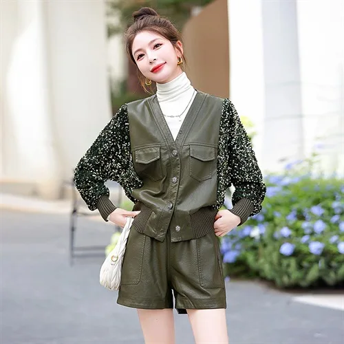 Весеннее Новое модное Стильное универсальное повседневное бархатное кожаное