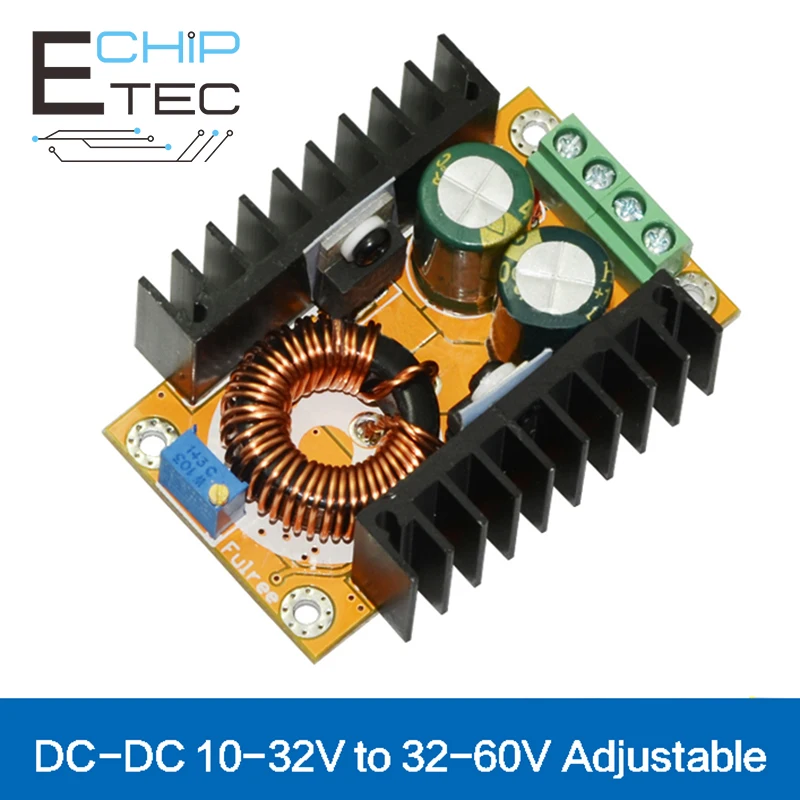 

12V to 48V 60V DC-DC 10-32V to 32-60V Boost Adjustable Power Supply Module Step Up Converter Battery charging