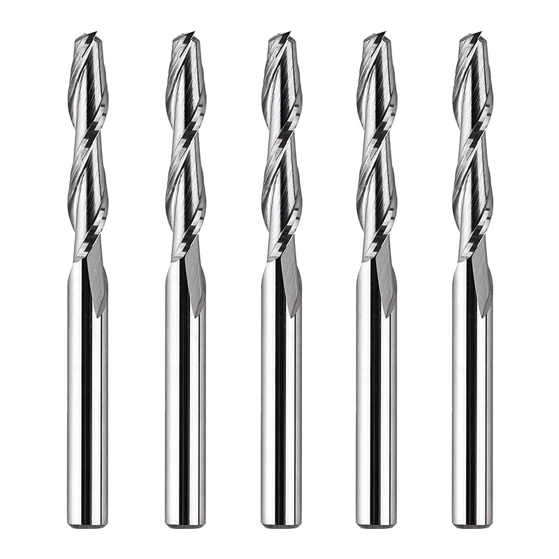 

1/8 Inch Shank Upcut Spiral Router Bit Set With 1/8 Inch Cutting Diameter Router Bits Solid Carbide CNC Wood Router Bits