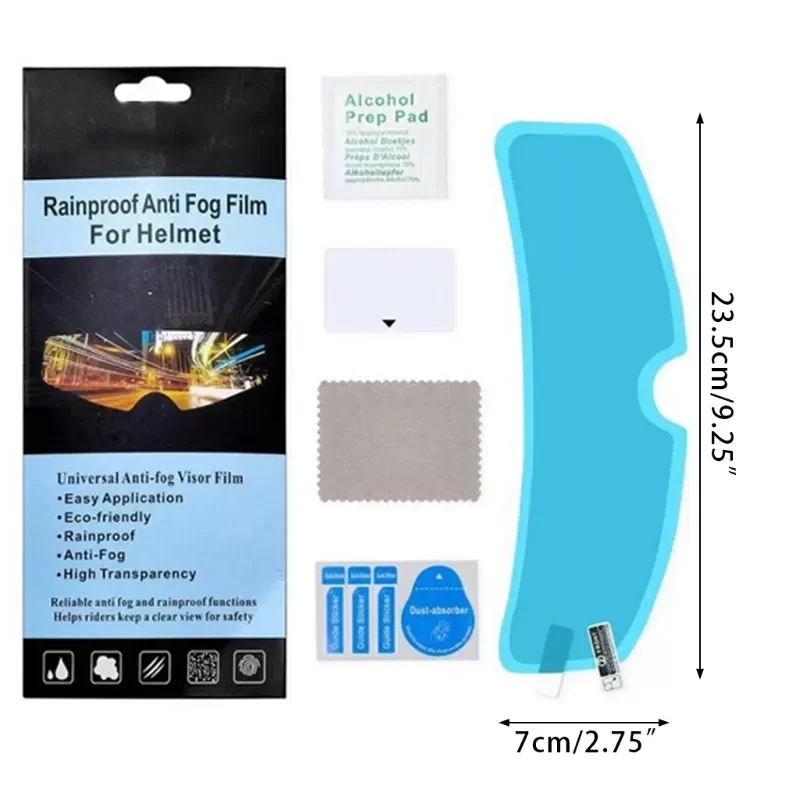 

Clear Rainproof Film for Bike Motorbike Helmet Ultra Thin Anti-fog Film Sticker Rainy Days Anti-fog Film