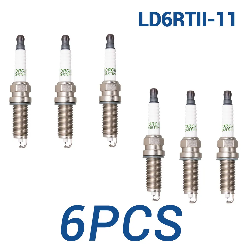 2-8 штук Свечи Замена для NISSAN 22401-JD01B 22401EA014 DILKAR6A11 DF6H-11B Denso FXE22HR11 Двойной иридиевый факел LD6RTII-11