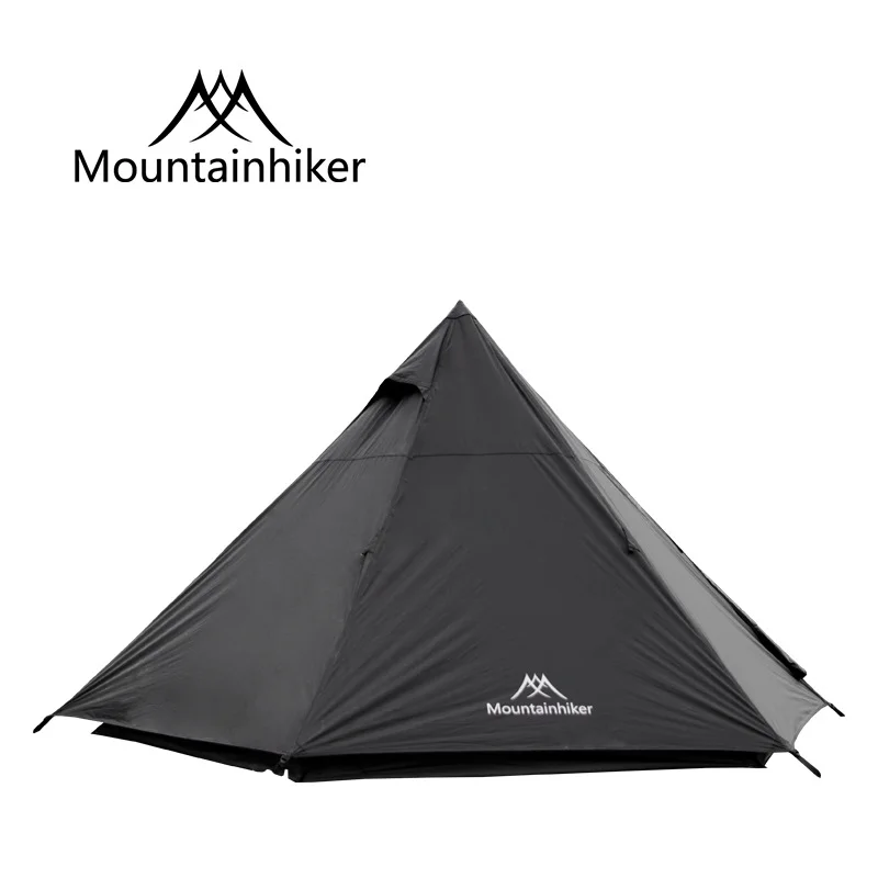 

High Quality 3-4 Person Use Double Layer Pyramid Shape Waterproof Ultralight Camping Tent Large Gazebo Sun Shelter
