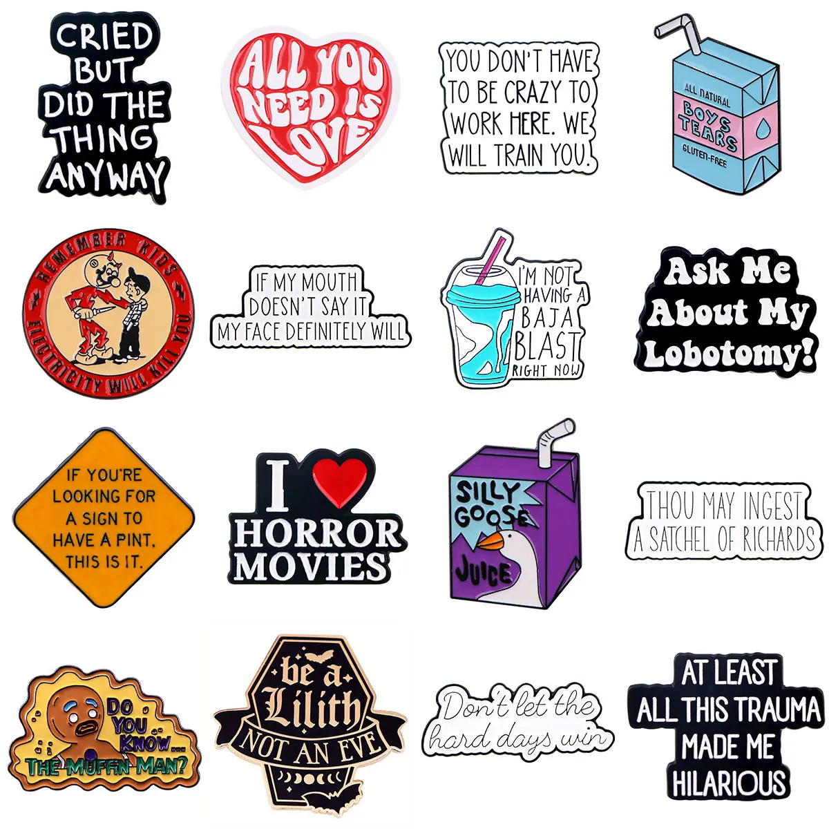 Милая забавная эмалированная заколка на лацкан значки рюкзак женская брошь