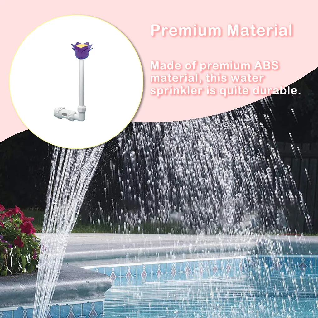 

Water Sprinkler Detachable Design Spa Accessories Workmanship Decor Pools Waterfall Pool Fountain Simple Operation Pond Spray