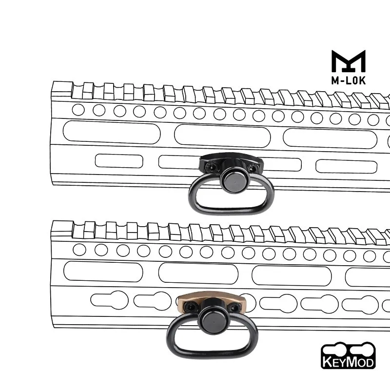 Водонепроницаемый тактический шарнирный адаптер QD для крепления на рельсах