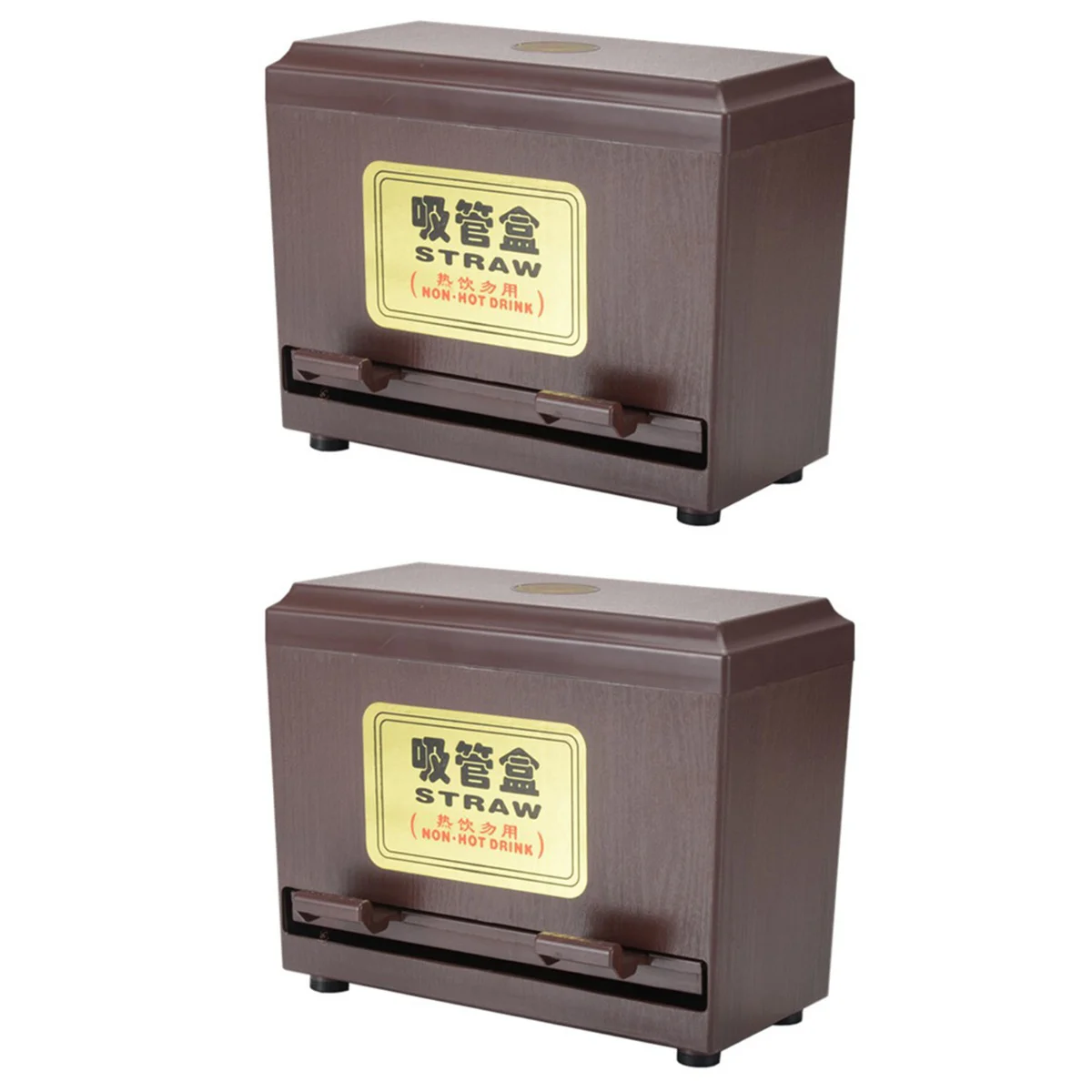 

Straw Dispenser Box Drinking Storage Dispensers Holder Case Container Restaurant Straws Push Automatic Type Chopsticks Pipette