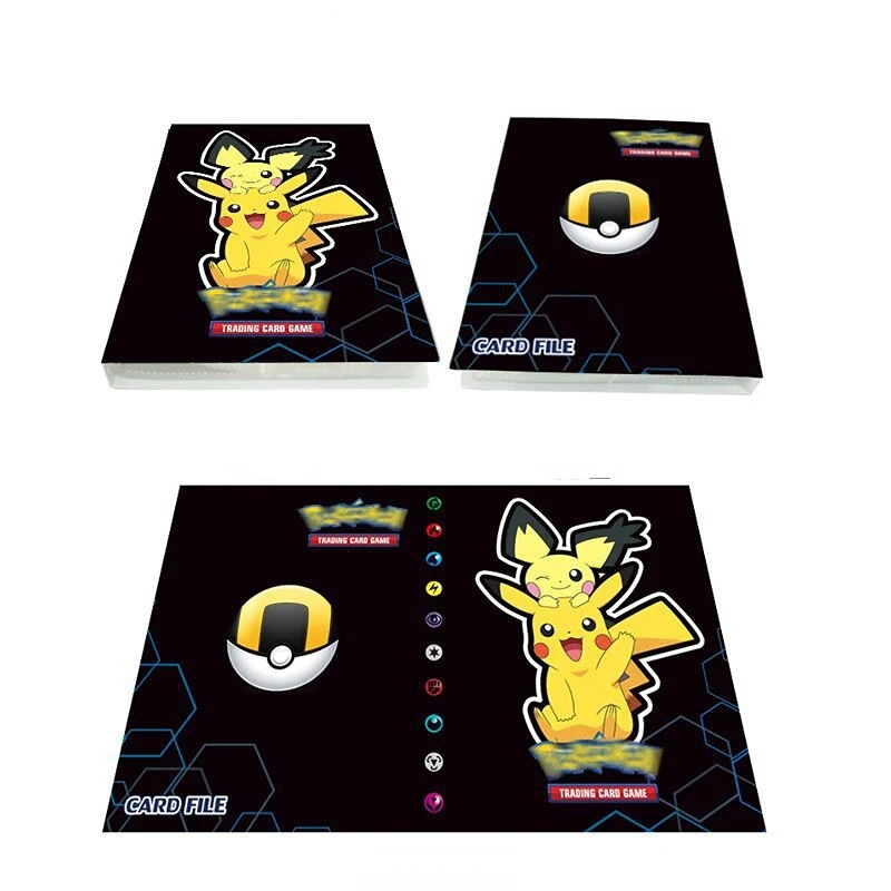 

240Pcs Pokémon Card Album Holder Binder Game Card Collection Inductive Pack File load list Kids Toy Birthday Gift